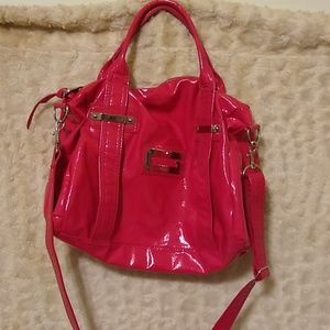 Hot pink Guess crossbody purse